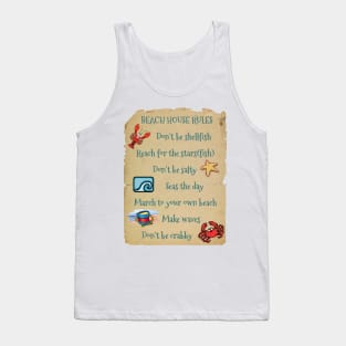 Beach House Rules Tank Top